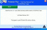 W32/CleanVKont Trojan Removal Tool. screenshot